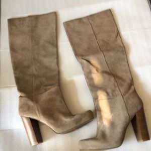 ✨NINEWEST ✨ REAL SUEDE TAUPE OVR THE KNEE BOOT